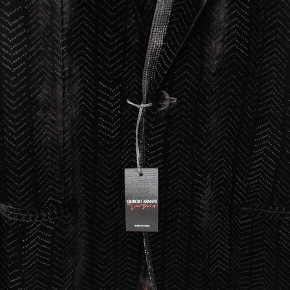 Giorgio Armani Black Label jacket blazer 52 US 42 Special Edition SOHO tuxedo - Picture 12 of 15